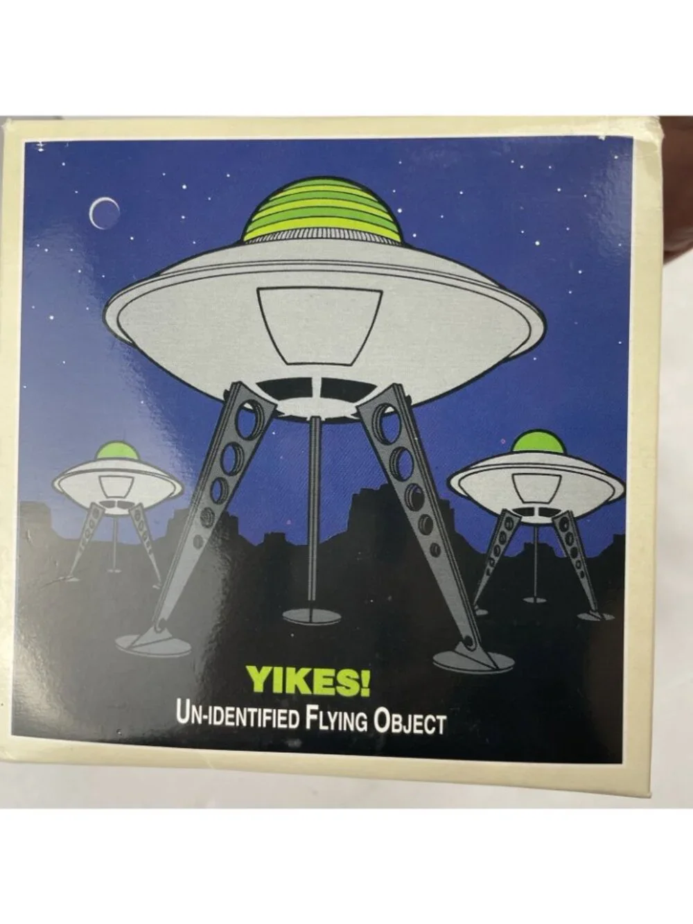 Restoration Hardware Tin Toy UFO Flying Object Retractable Landing Gear 1990’s